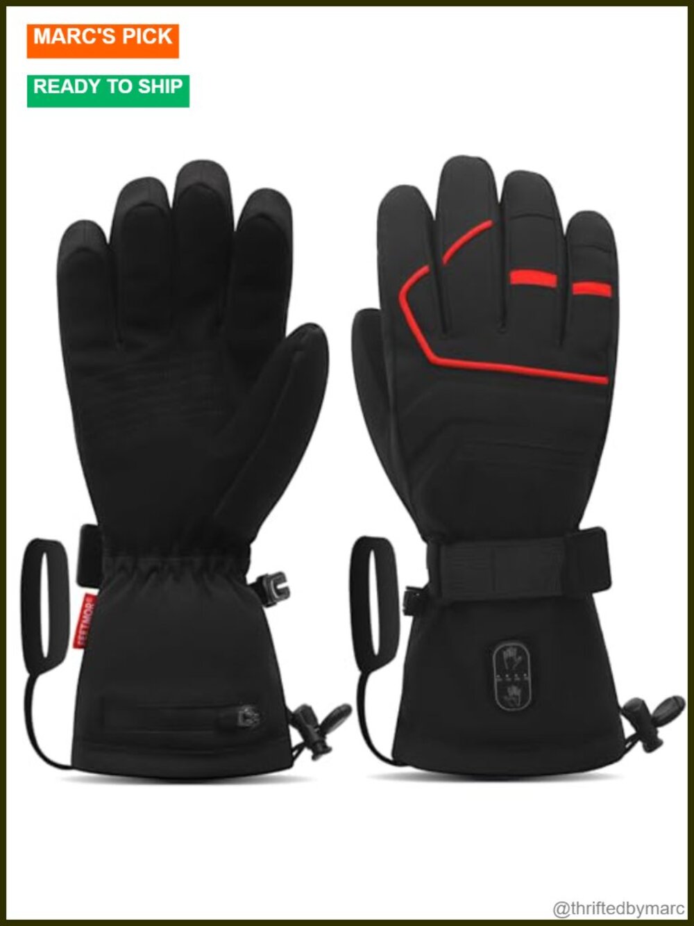 Rechargeable Heated Gloves, Touchscreen, Skiing Hiking Hunting Work Gloves